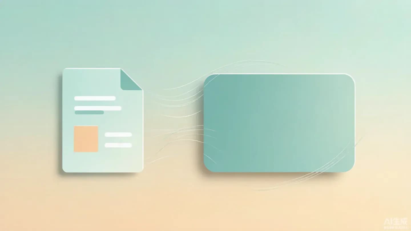 Editorial illustration of a creative brief transforming into an AI-generated video frame.