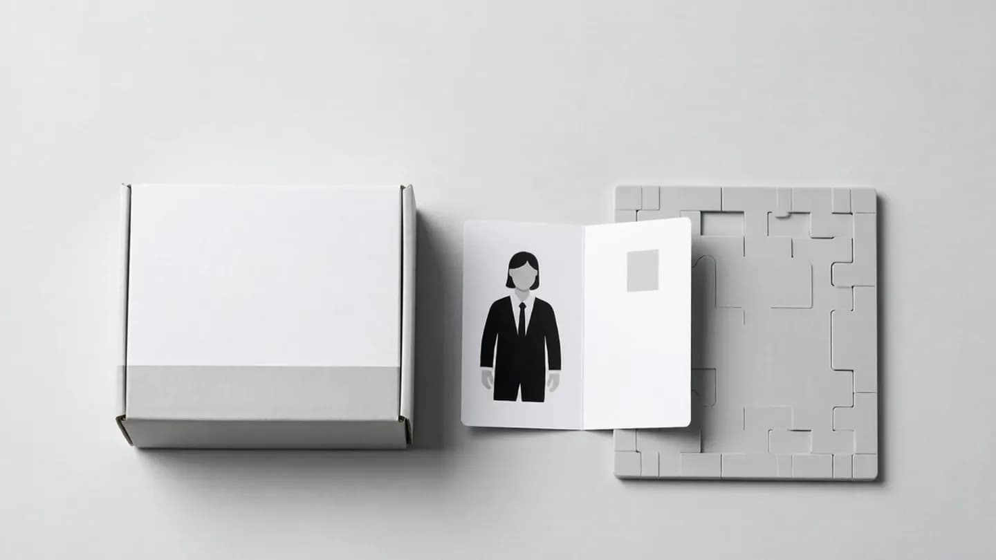 A product box, a character reference card, and a location backdrop arranged as reusable video building blocks