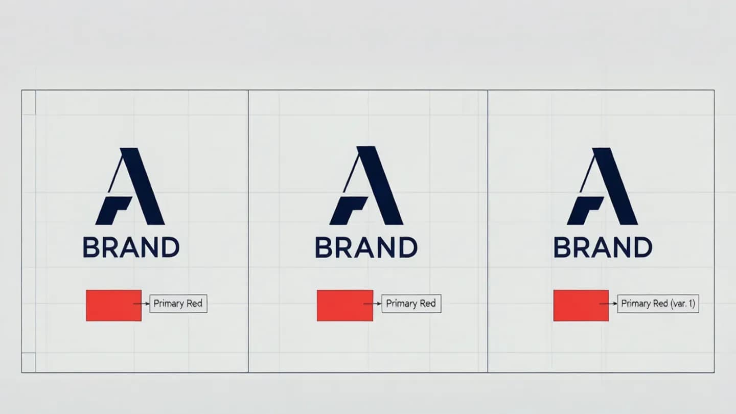 A brand consistency board keeping a logo stable across AI video frames
