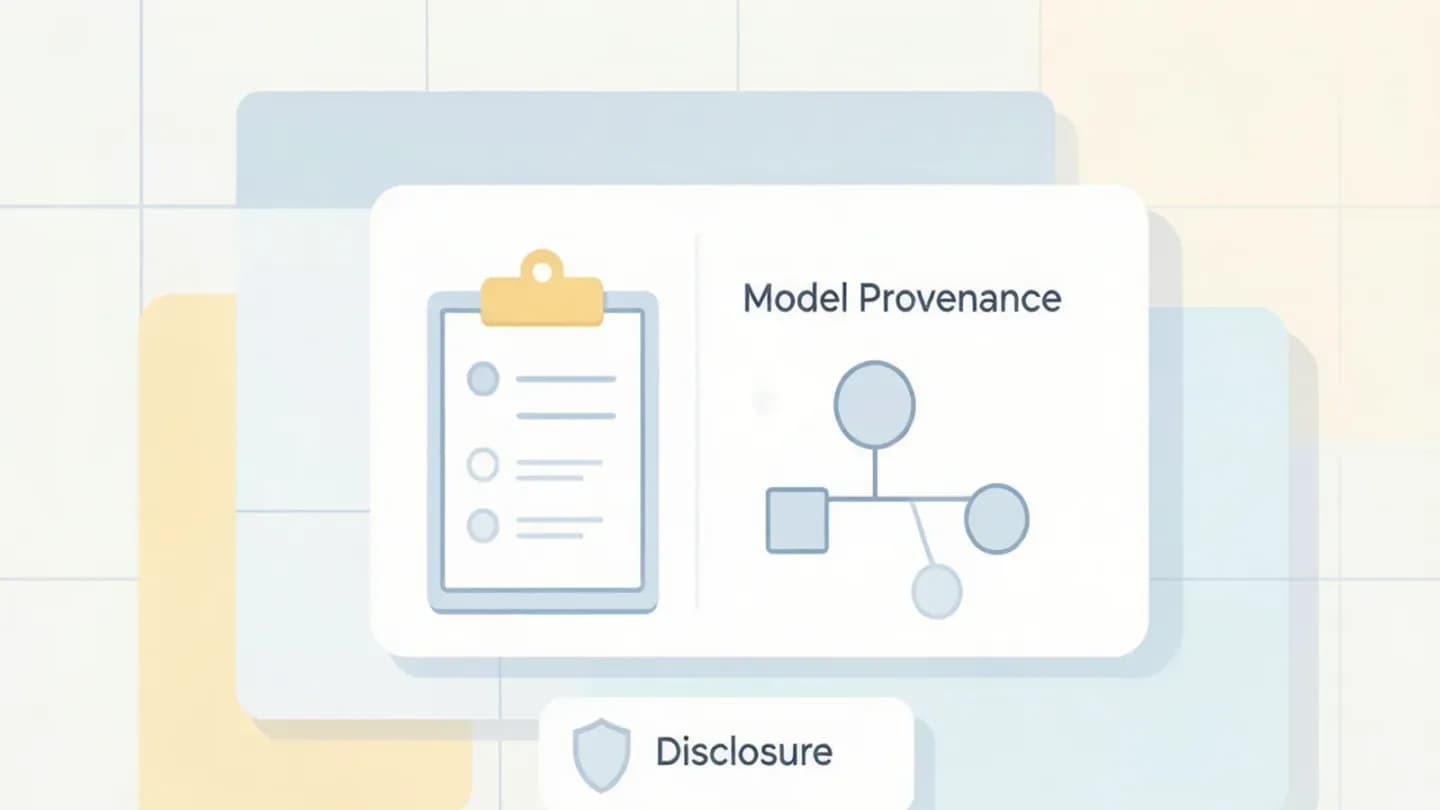 Flat-lay illustration of a three-part compliance checklist