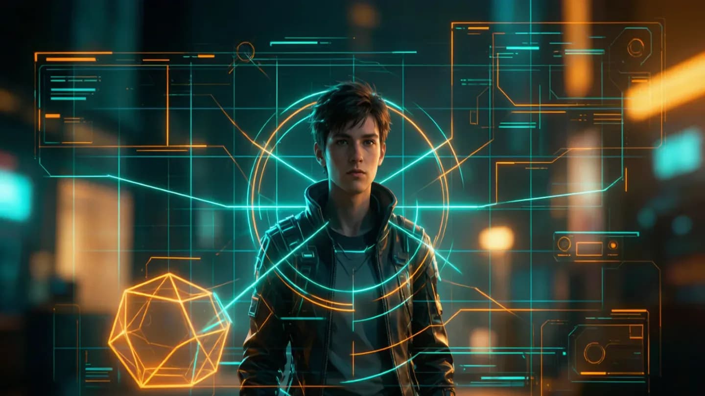 Guide lines and a locked seed holding a subject fixed inside a varying scene