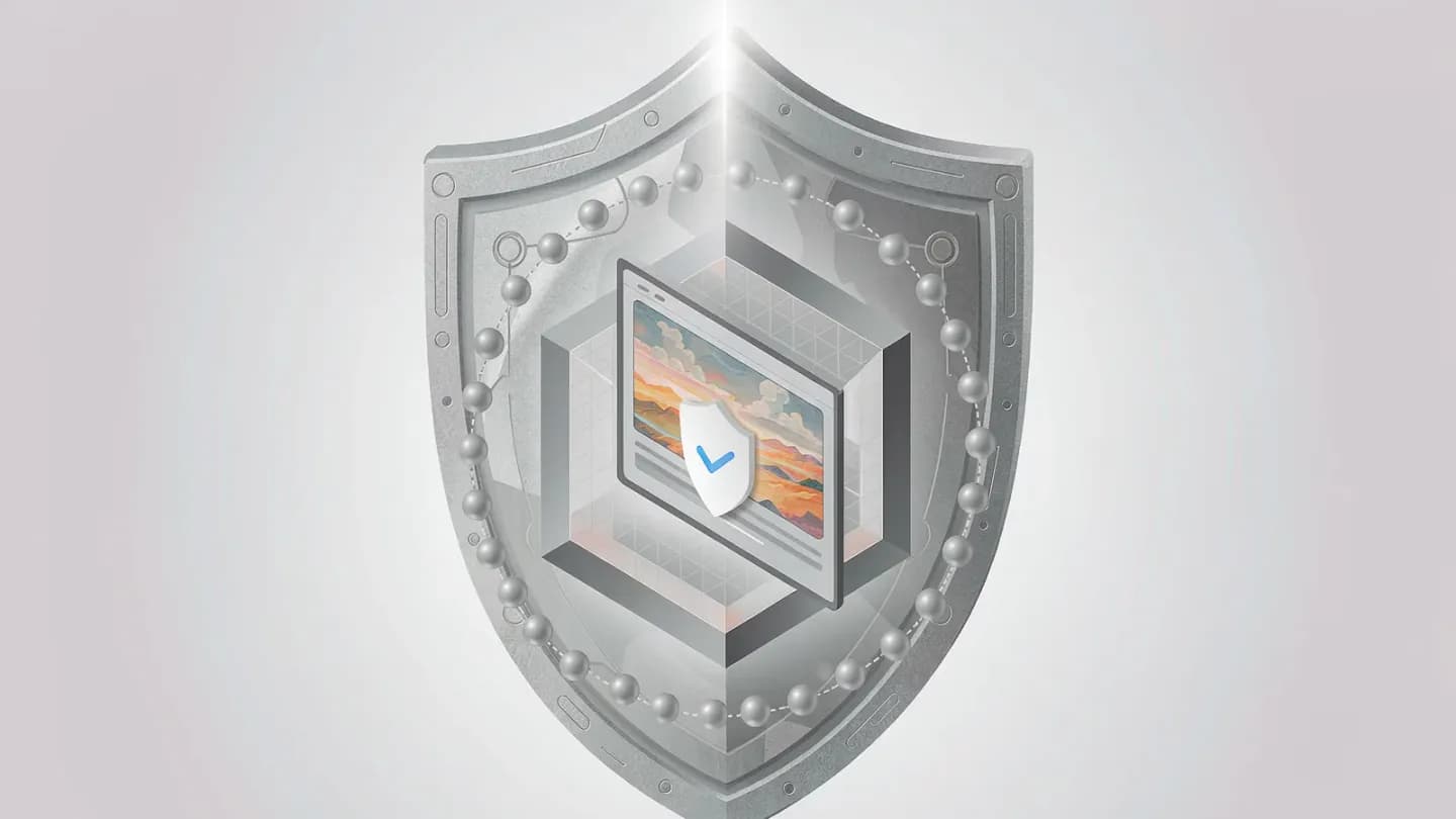 A layered defense of provenance, transparency, and verification protecting a video ad