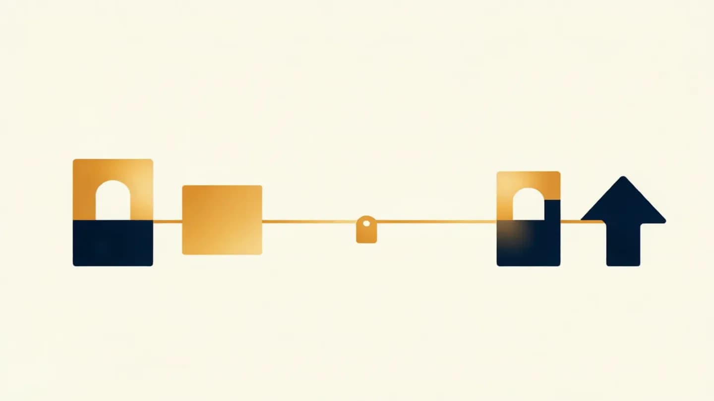 A production pipeline with checkpoint gates at the start and just before upload