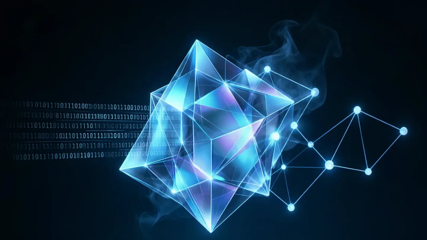 Abstract visualization of a media file carrying a machine-readable provenance watermark