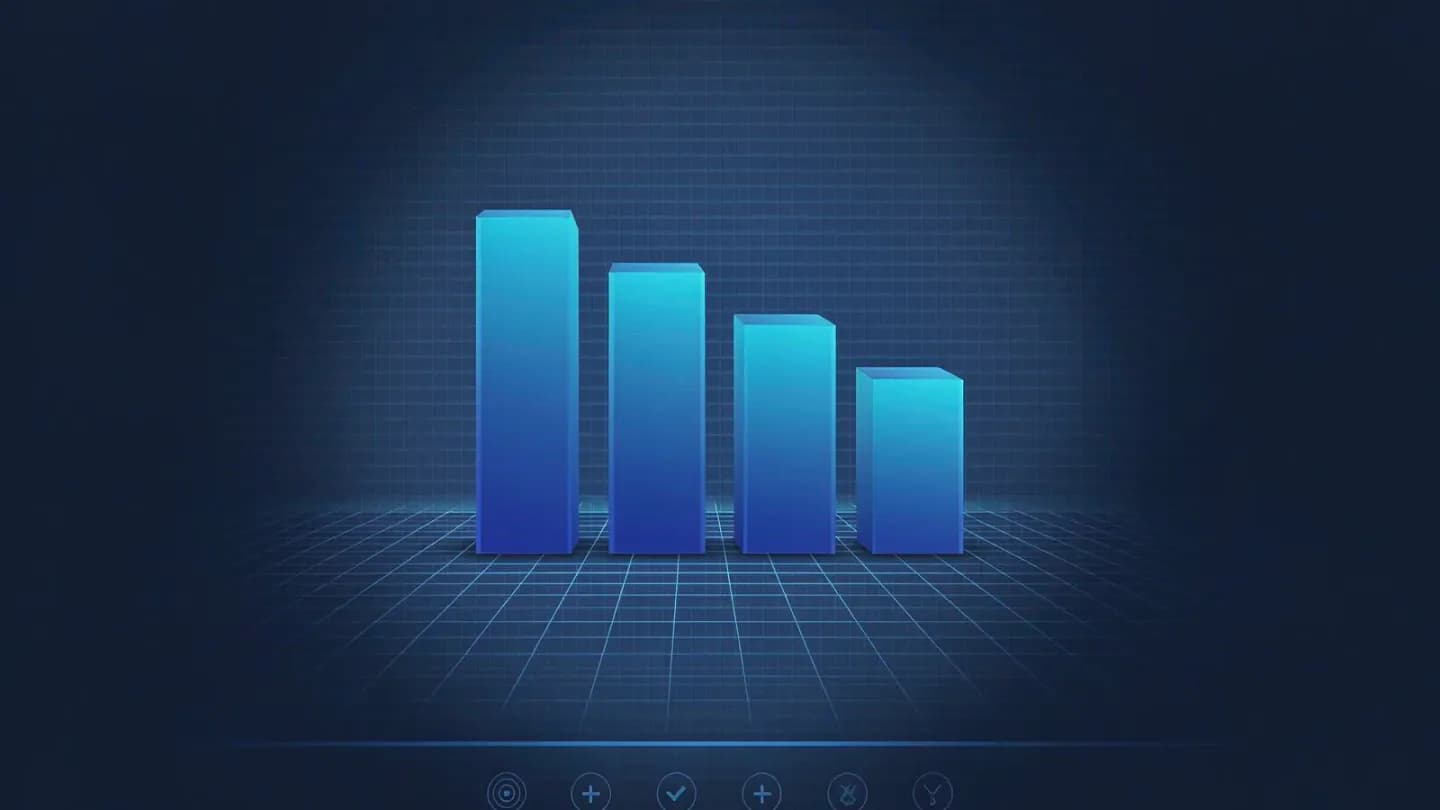 Dashboard showing production cost falling as brand asset reuse increases
