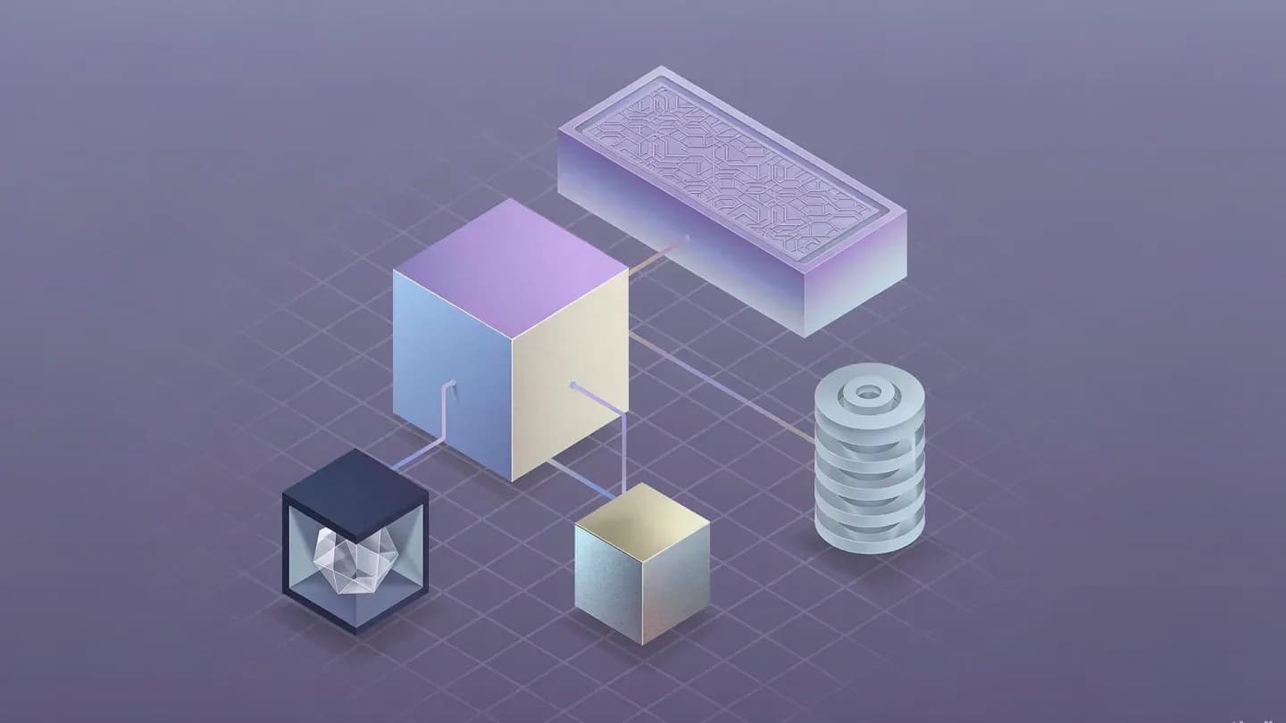 Isometric diagram of a model-agnostic AI video pipeline with a control layer between the brief and multiple model providers