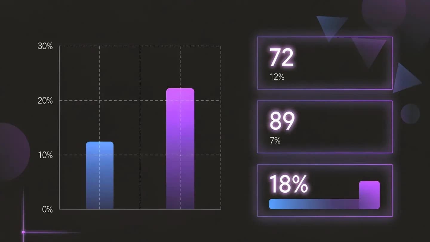 Dashboard comparing click-through rates of static and personalized AI video ads
