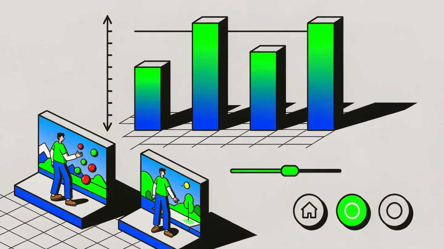 A performance dashboard comparing conversion lift for AI-generated creative variants.