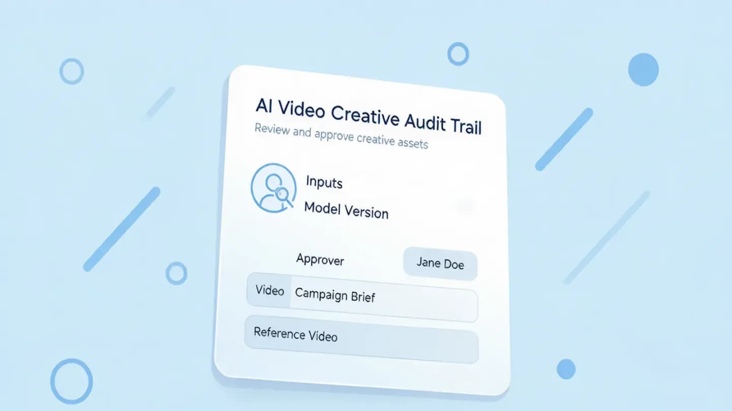 Audit trail record card listing inputs, model, version, approver, change log